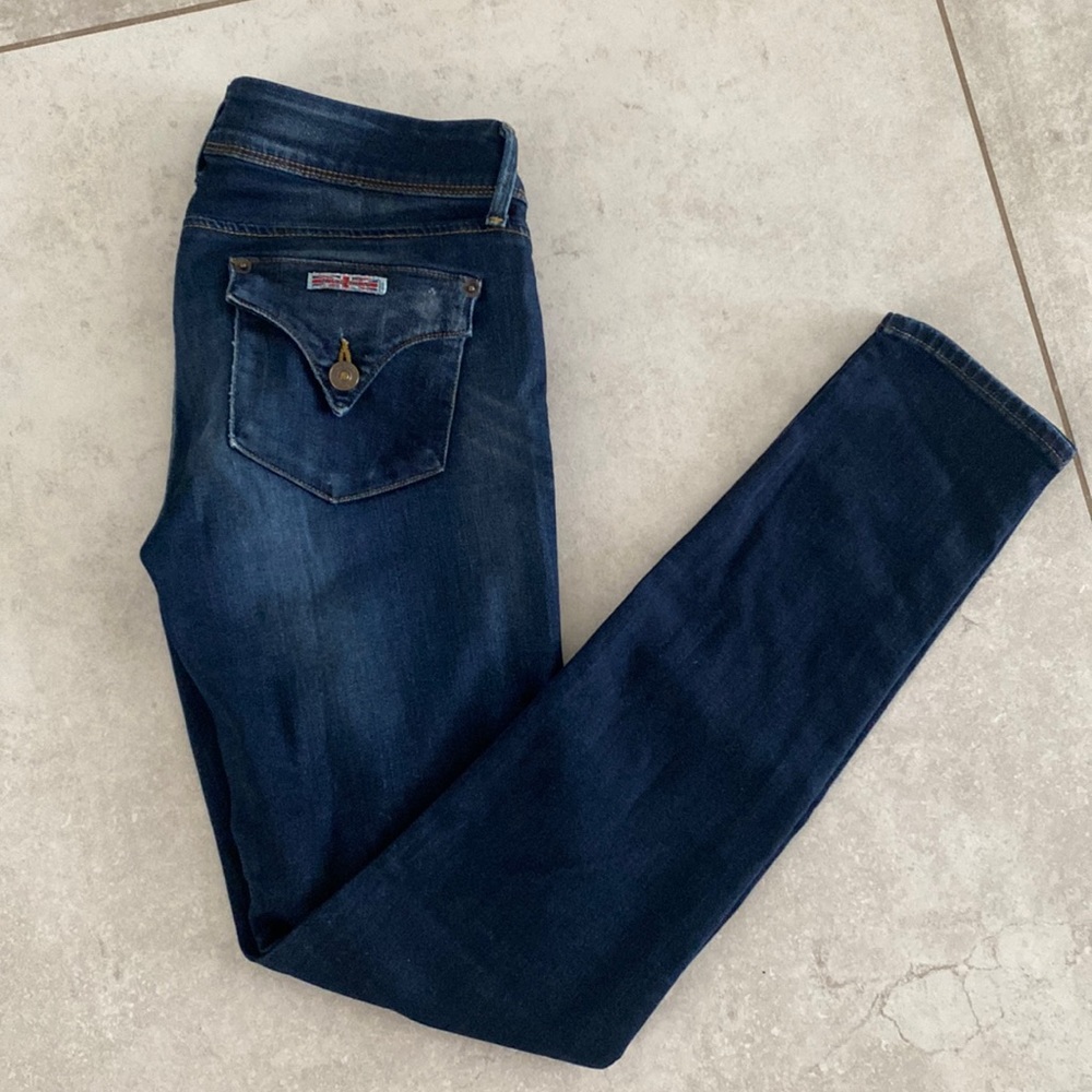 Hudson Collin Flap Skinny Jean dark denim